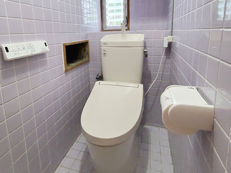 トイレリフォーム お掃除しやすい清潔感あるトイレ