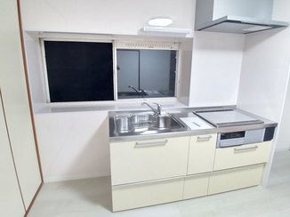キッチンリフォーム 快適に使用できる、2階に新設したキッチン